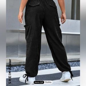 Black corduroy pants